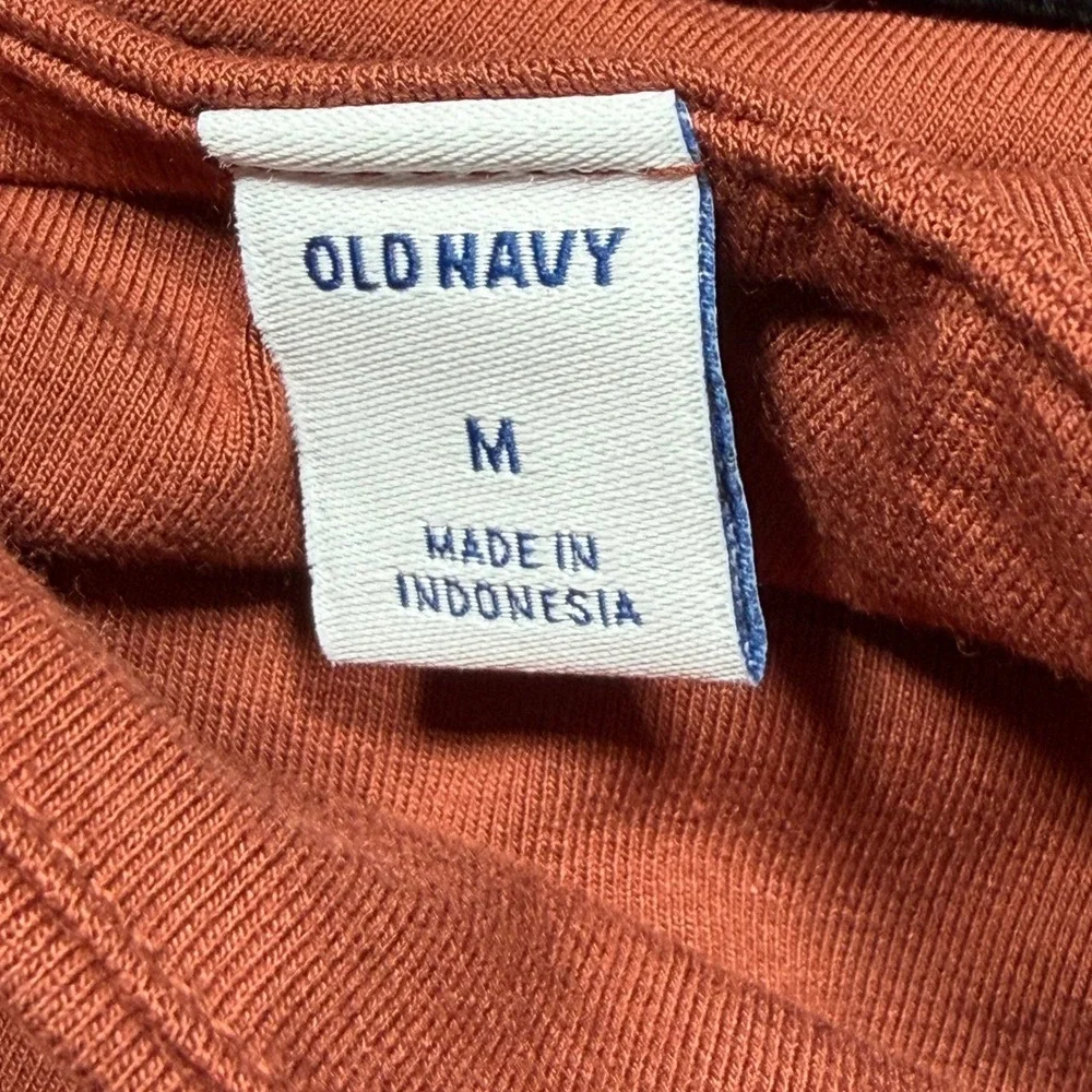 Old Navy Rust Orange Rayon Wide Leg Spaghetti Strap Jumpsuit Size M NWT‎